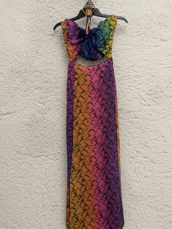Kurt Geiger Dresses & Skirts - Kurt Geiger Rainbow Gradient High-Low Dress in Purple, Pink, Yellow, Green, Blue